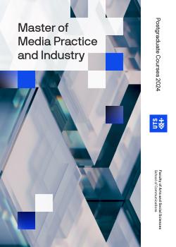Master of media practice and industry course guide cover