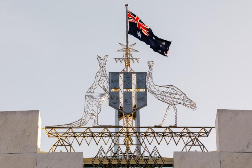 Australian Flag on Parliament House