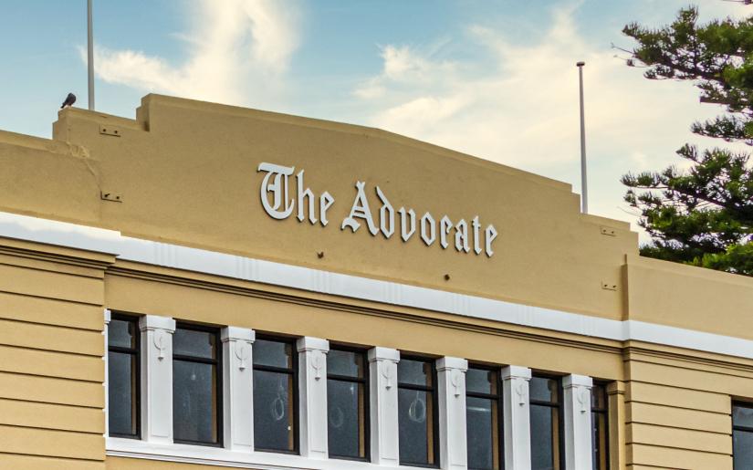 Stock picture of the Advocate Newspaper building in Burnie, Tasmania