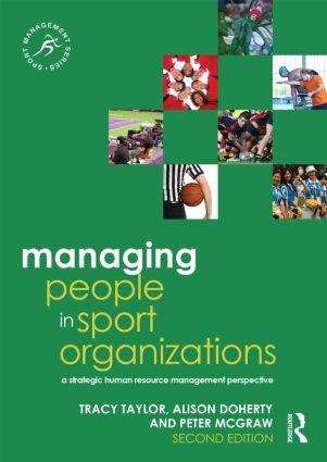 Cover page of the Book Managing People in Sport Organizations: A Strategic Human Resource Management Perspective.