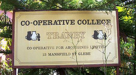 Tranby Aboriginal College plaque