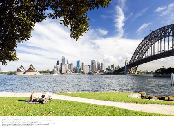 Scenery of Sydney Harbour and Sydney Harbour Bridge