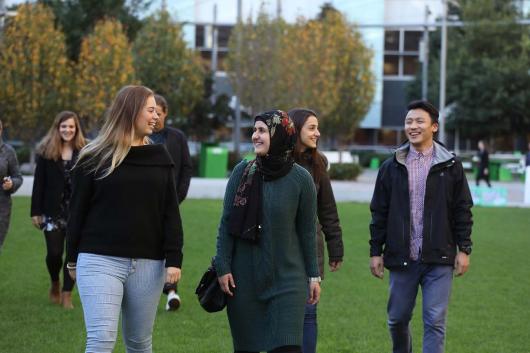 UTS students on the green