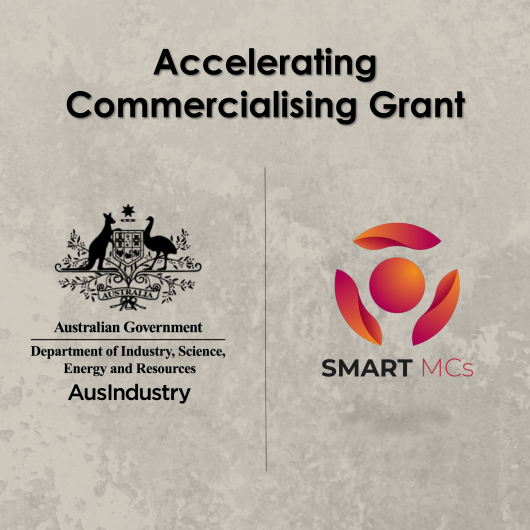 Accelerating Commercialisation and Smart MCs Logos