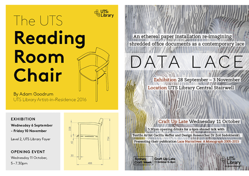 The UTS Reading Room Chair, Data Lace, Staff collection