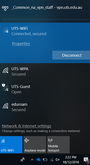 win10 wifi connected