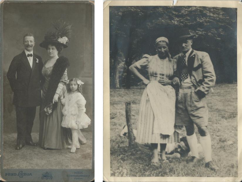 Early 20th century portraits of families