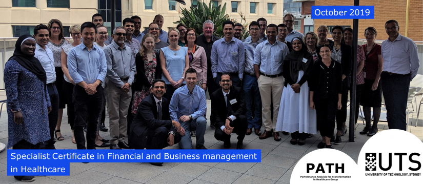 Specialist Certificate of Financial and Business Management in Healthcare Oct 2019
