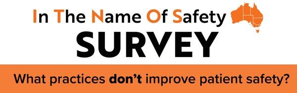 In the name of safety Australia survey logo