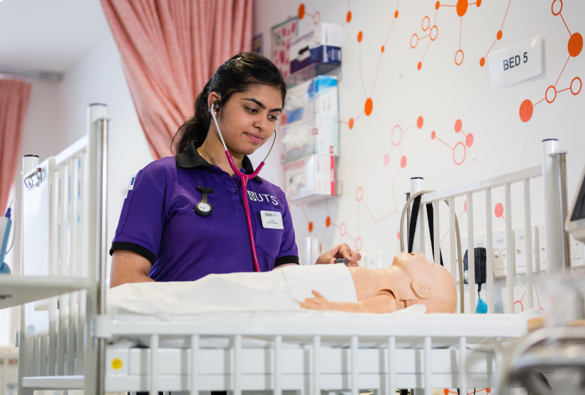 UTS nursing student learning in simulation facilities