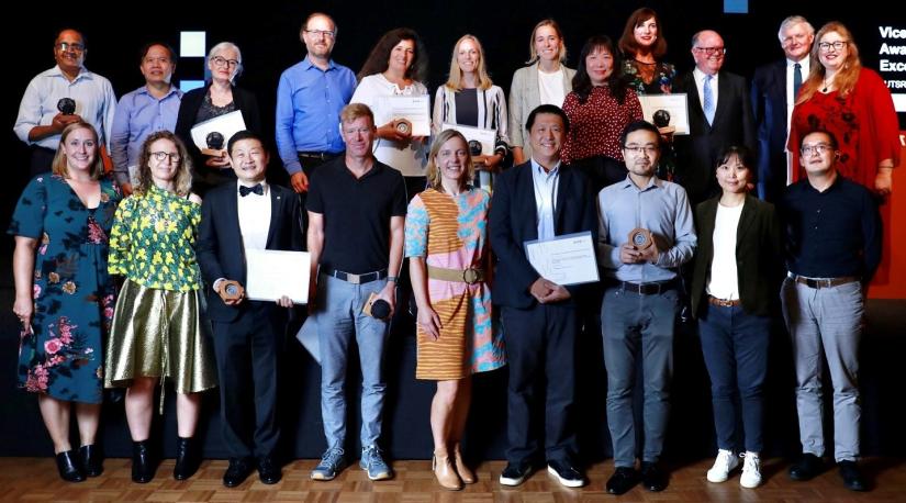 Photo of UTS research award winners