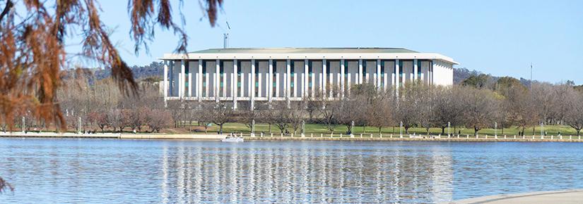 Stock image of the National Library in Canberra