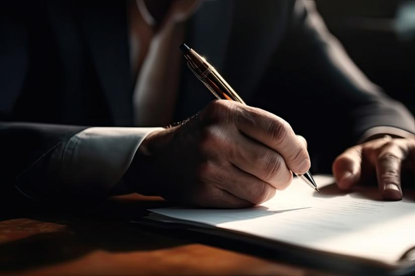signing a document. Adobe Stock image