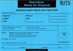 Aqueous Heavy Metal Salt Solution