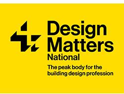 Logo. Design matters national. The peak body for the building design profession.