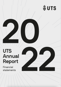 UTS Annual Report 2022 financial statements