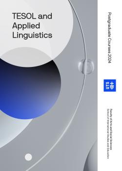 TESOL and Applied Linguistics course guide cover