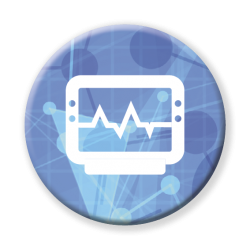 Icon representing the UTS health strategy on Health Technology and Digital Devices