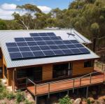 house in bush with solar