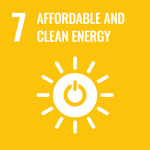 UN SDG icon: Goal 7. Affordable and clean energy