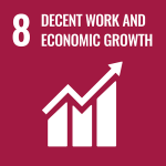 UN SDG icon: Goal 8. Decent work and economic growth