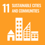 UN SDG icon: Goal 11. Sustainable cities and communities