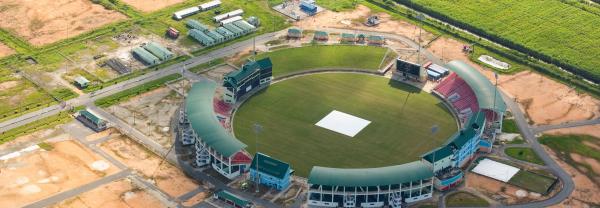 Cricket pitch in Guyana