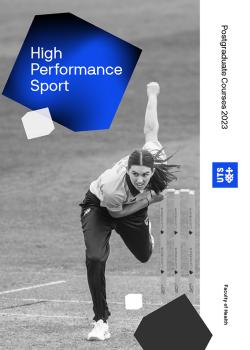 Health High Performance Sport booklet cover