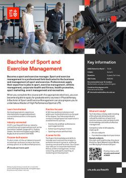 Thumbnail bachelor sport exercise management 2023 flyer