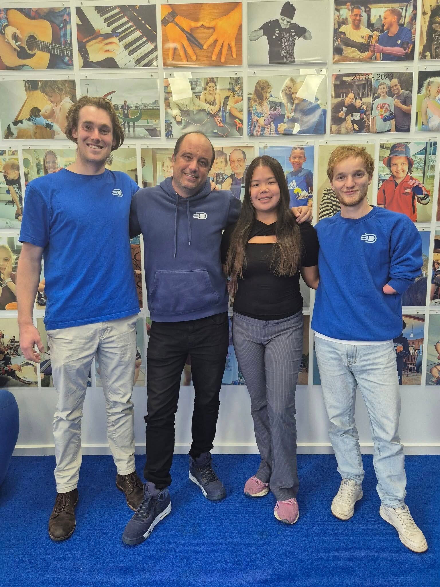 UTS Biomedical Engineering student Layne with team