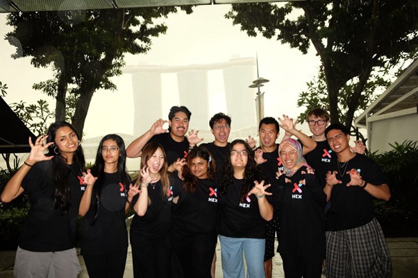 Students on global short program with HEX Singapore.