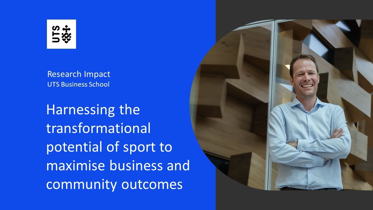 Thumbnail image for the video 'Harnessing the transformational potential of sport to maximise business and community outcomes'.