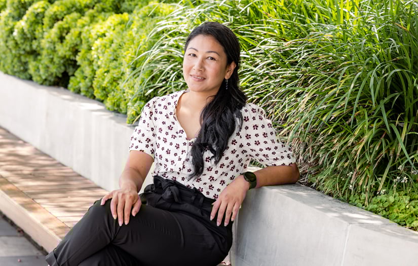 staff giving recipient