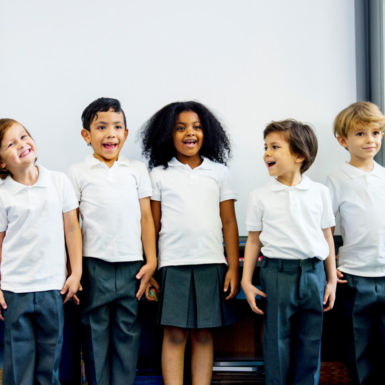 Happy kids at elementary school. Picture by Rawpixel.com/Adobe Stock