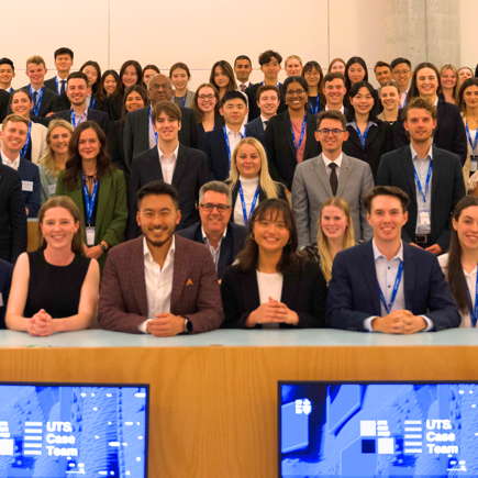 Group shot of the UTS Case Team