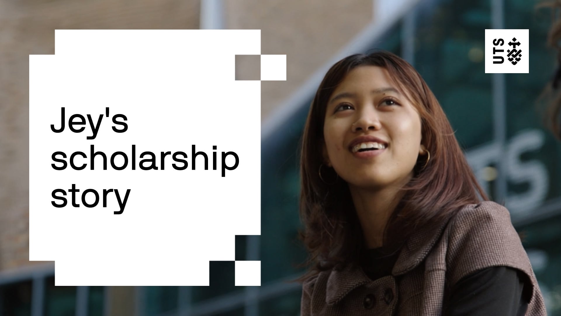 UTS student Jey received a scholarship that allowed her to pursue her dreams at the University of Technology Sydney.