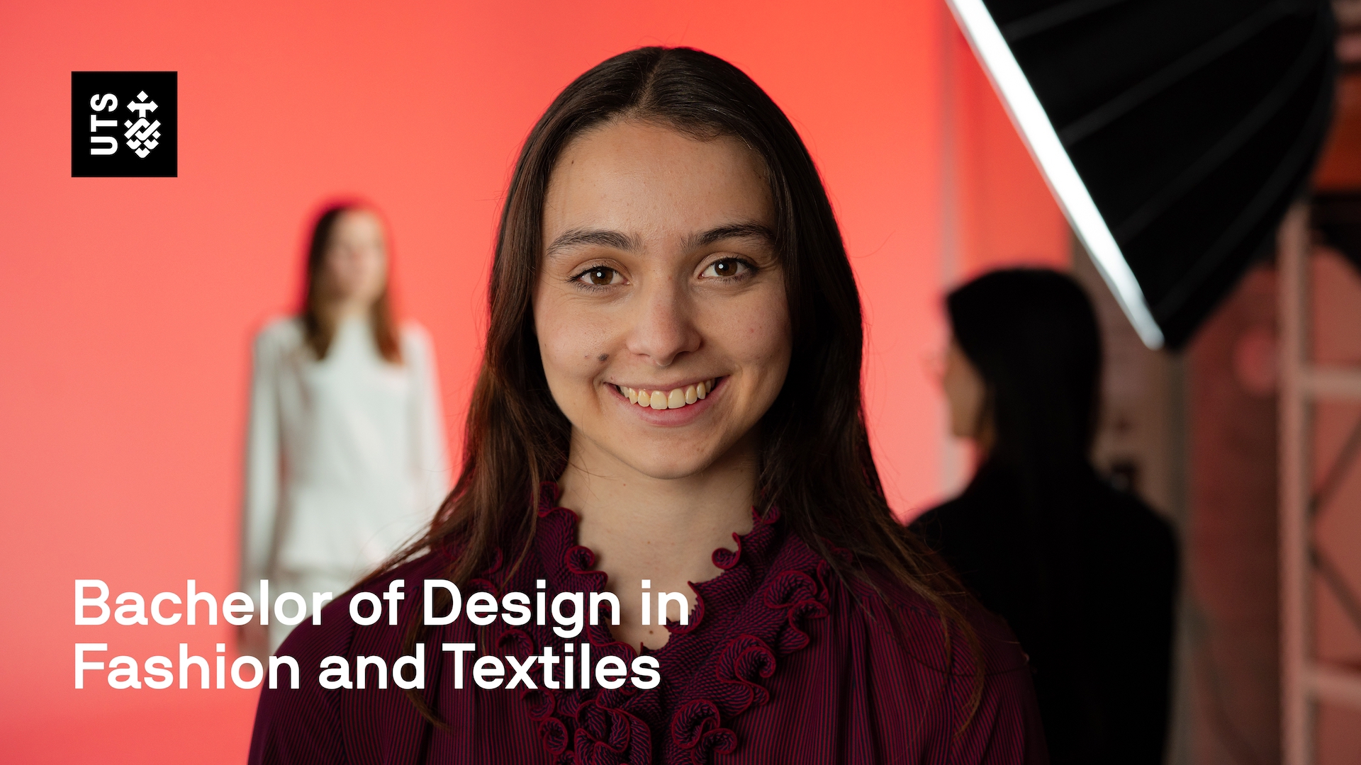 Peta, Fashion and Textiles student smiling at camera