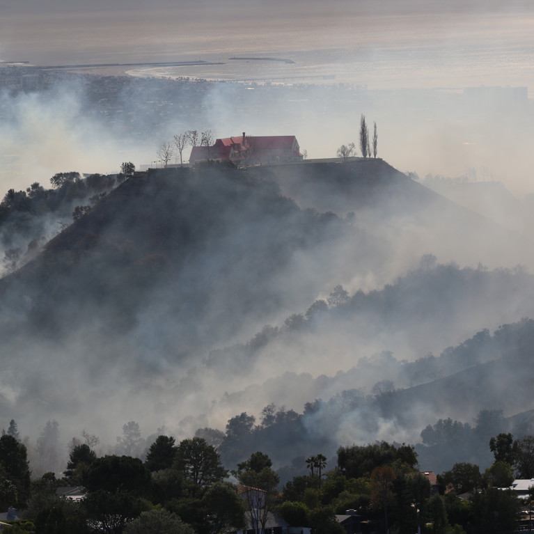 The Palisades wildfire in Los Angeles on 8 January 2025. Picture by Pierce/Adobe Stock.