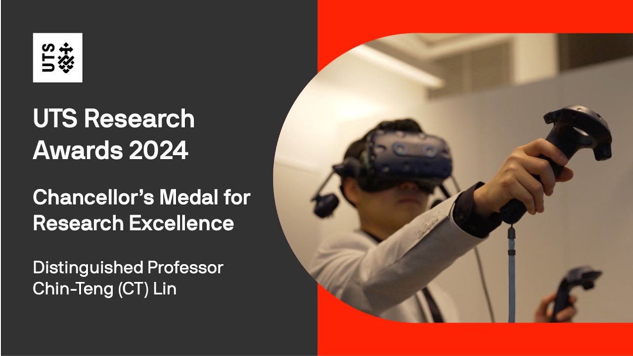 Distinguished Professor Chin-Teng Lin, winner of the Chancellor's Medal for Research Excellence