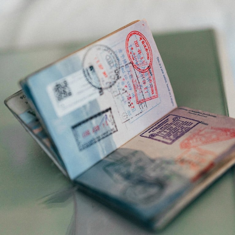 Passport stamps