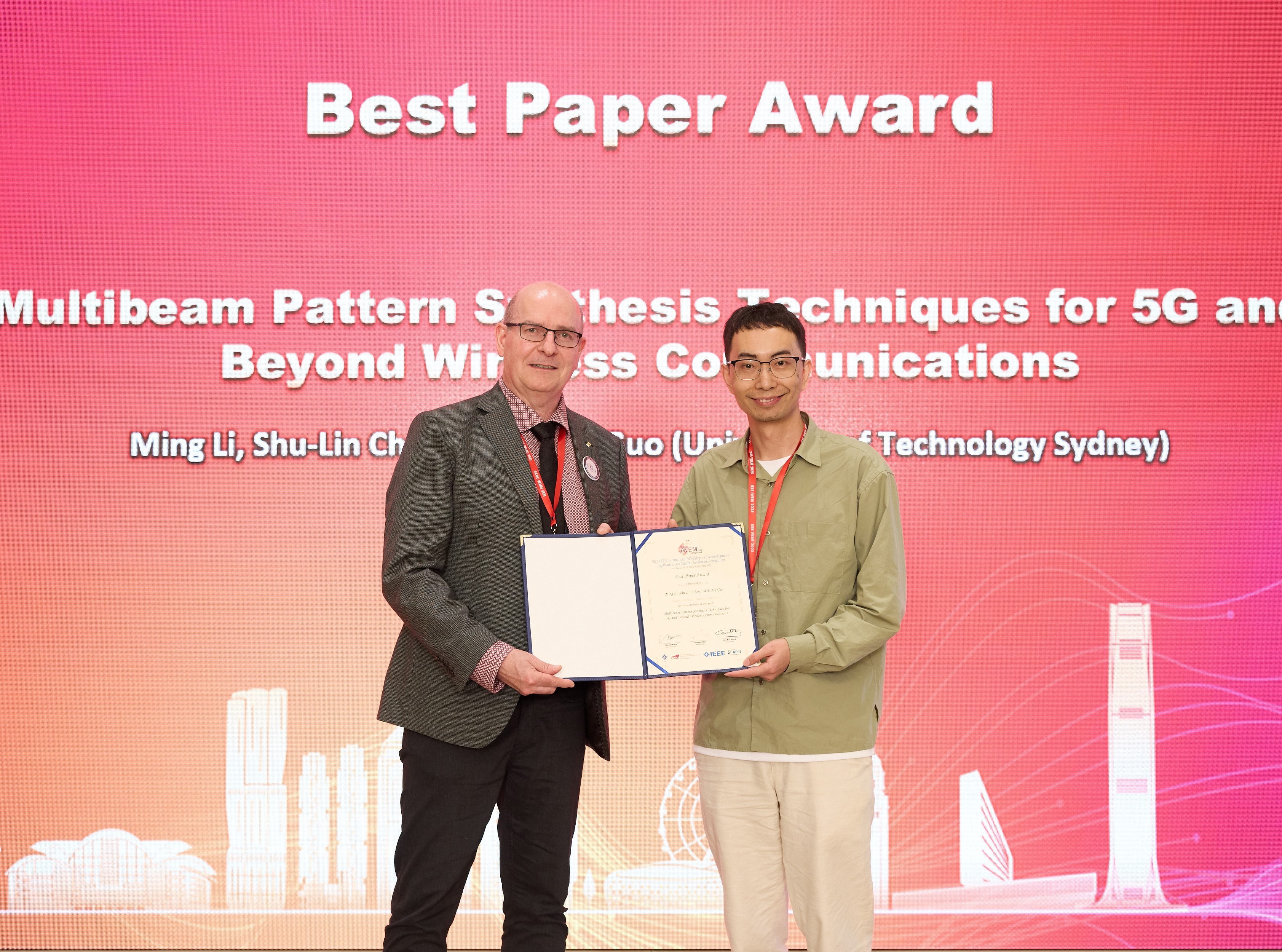 Dr Ming Li receives the best paper award at IEEE iWEM 2025