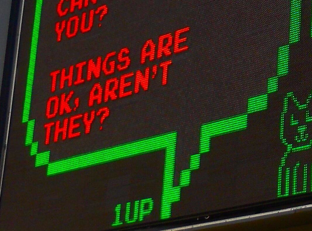 Writing in speech bubble projection