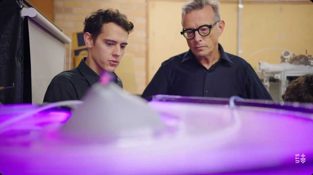 Screenshot of Algenie reactor with Nick and John