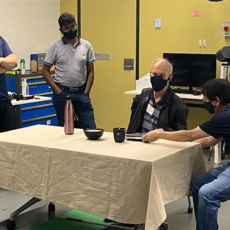 ARIA team in the lab