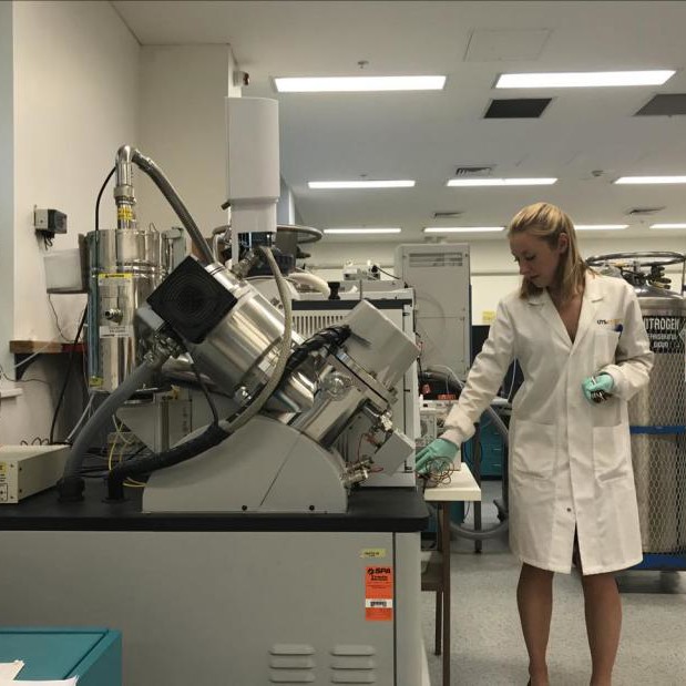 Amber Brown in lab