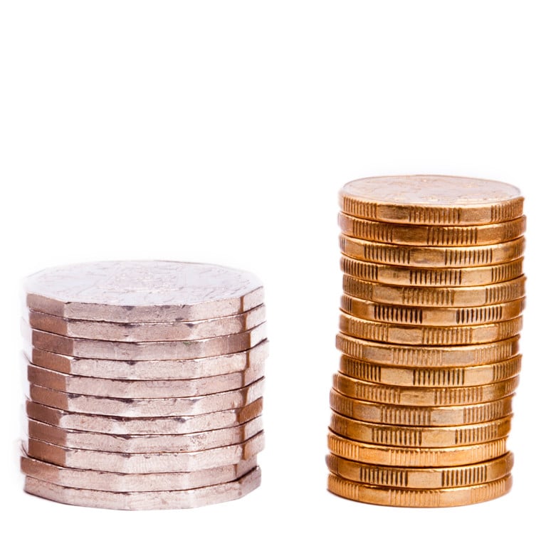 Australian coin stacks of silver and gold coins in growing columns like a bar chart.
Picture: THP Creative/Adobe Stock