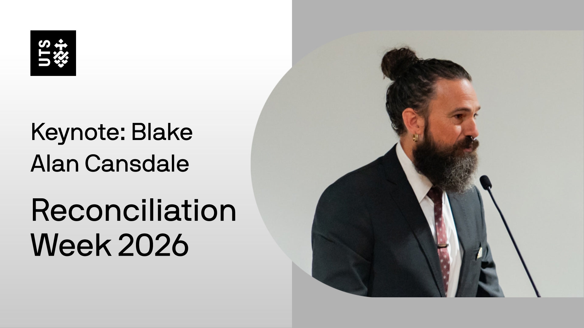 Image of Reconciliation Week 2026 tile with Blake Alan Cansdale
