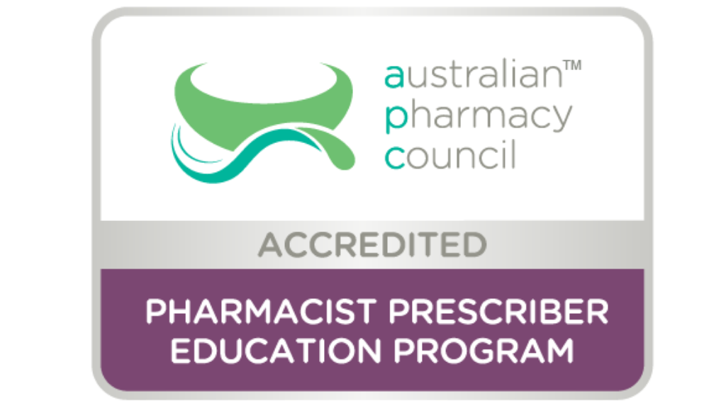Australian Pharmacy Council accredited logo.
