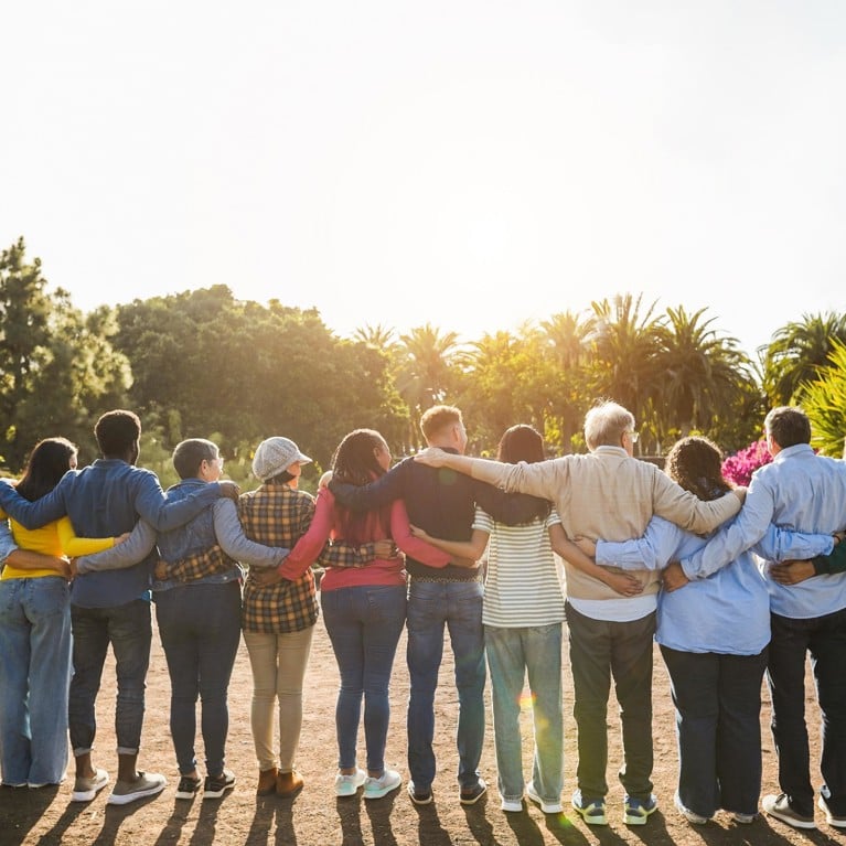 community hugging