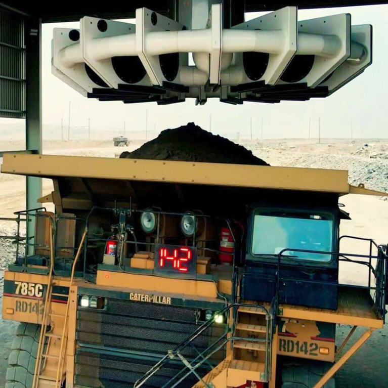 Photo of NextOre scanner in mine site